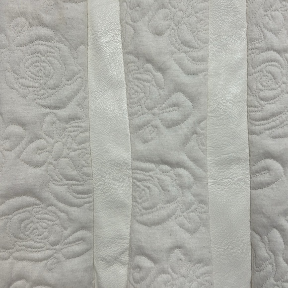 White Bar III Dress with Embroidered & Leather Details - Picture 3 of 3